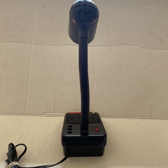VTG Spartus Model 1182-64 Desk Lamp Digital Alarm Clock Gooseneck Light Black - Picture 4 of 9